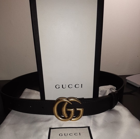 Accessories - Gucci Gold Skinny Brass Belt